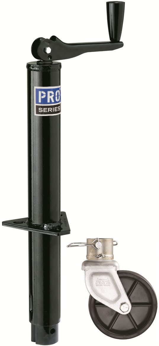 Pro Series Round 2000 lb. AFrame Trailer Jack Topwind 14" Lift W/ 6" Poly Wheel Other