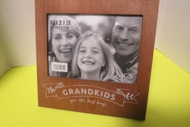 MCS Design 5&quot; x 7&quot; Glass Wood Photo Frame GrandKids Give The Best Hugs - $14.00