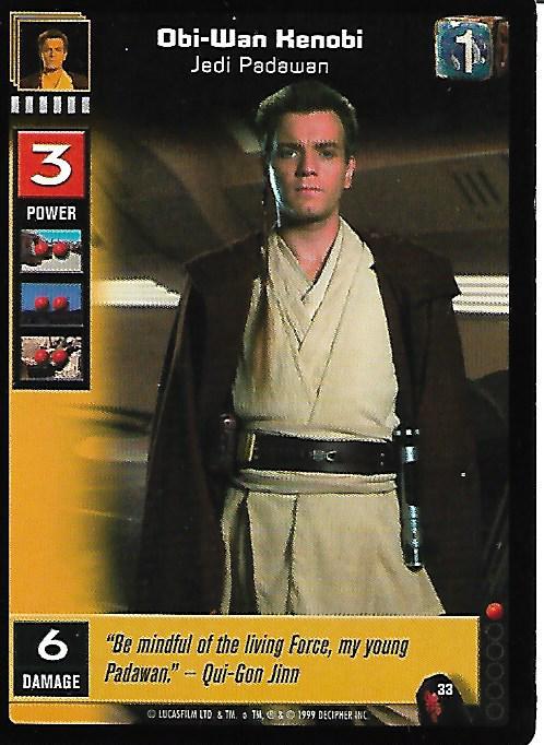 Young Jedi Collectible Card Game ObiWan Kenobi Jedi Padawan Other