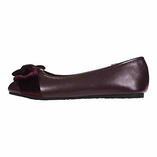 maroon ballet flats