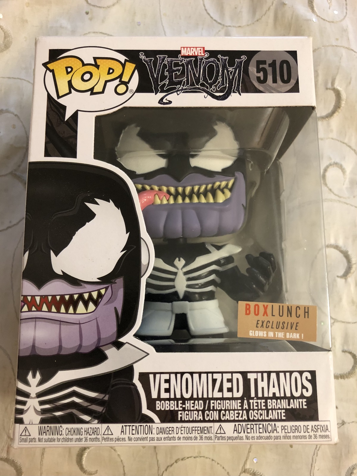 Funko Pop! Marvel Venom Venomized Thanos Glows in Dark Box Lunch ...