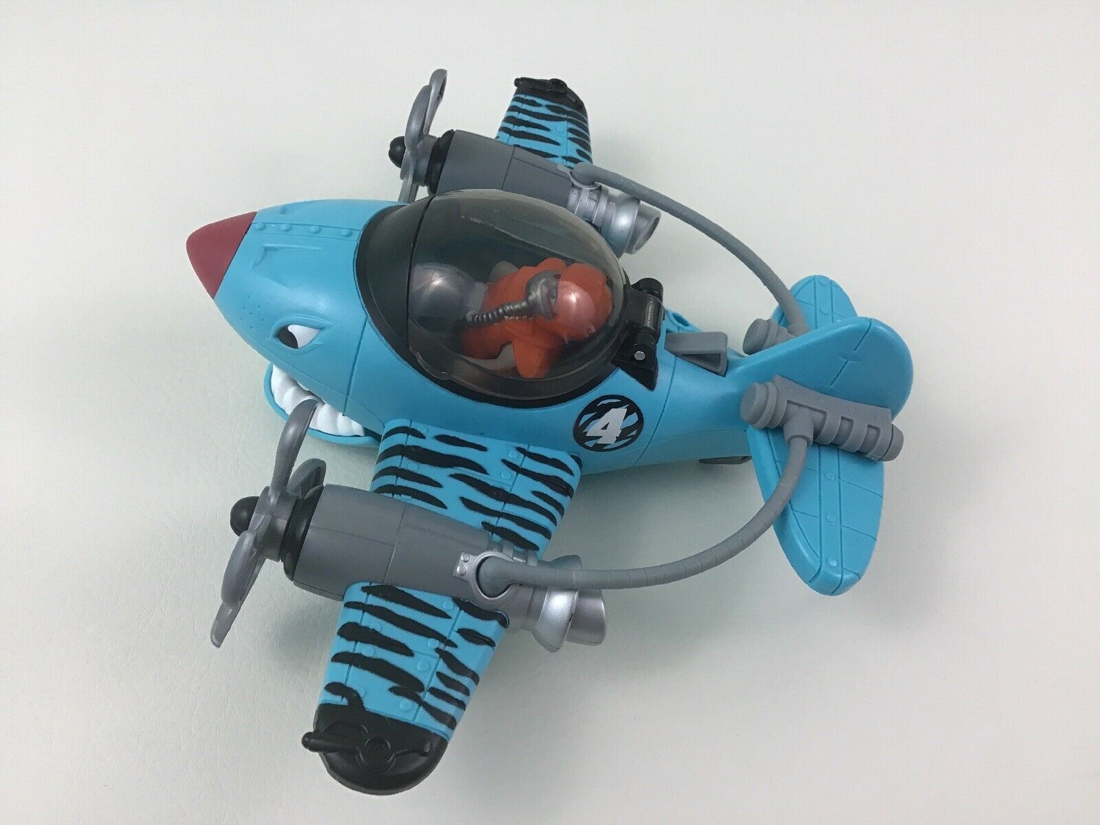 imaginext Sky Racers Blue Flying Tiger Plane with Pilot Figure Fisher