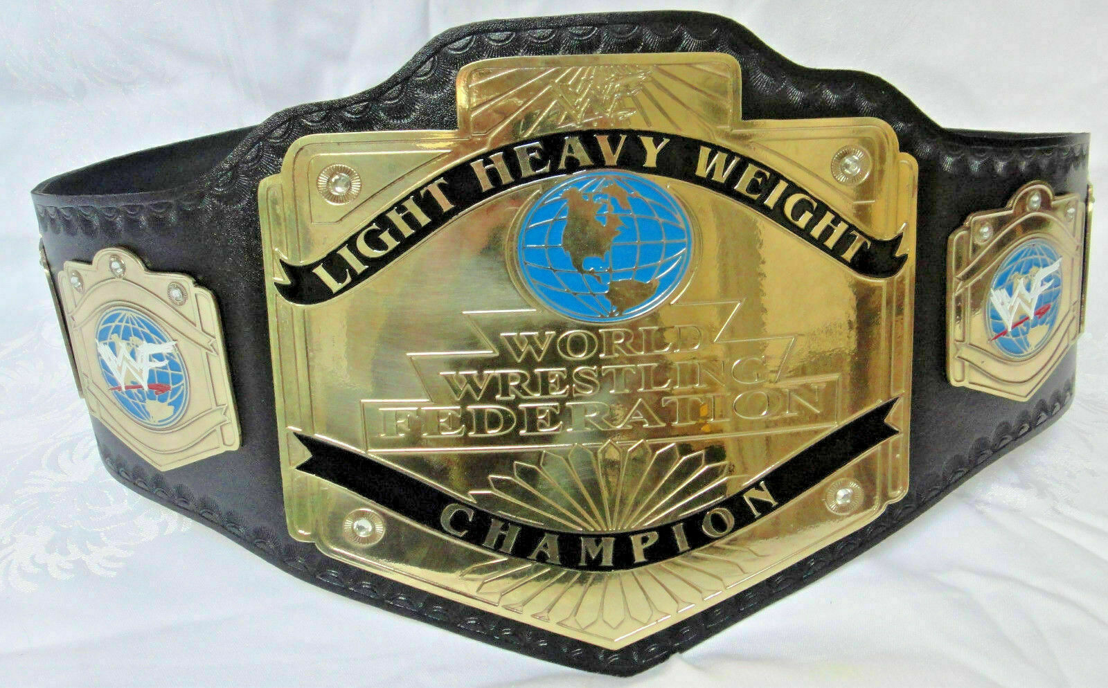 WWF Light Heavyweight Championship Belt Adult Size Plated - Wrestling