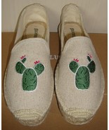 Soludos Cactus Embroidered Platform Espadrilles Slip On Shoes Size US 8 NEW - $58.31