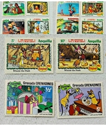 12 Vintage Disney Christmas Postage Stamps International Scrapbook Mint - $6.00