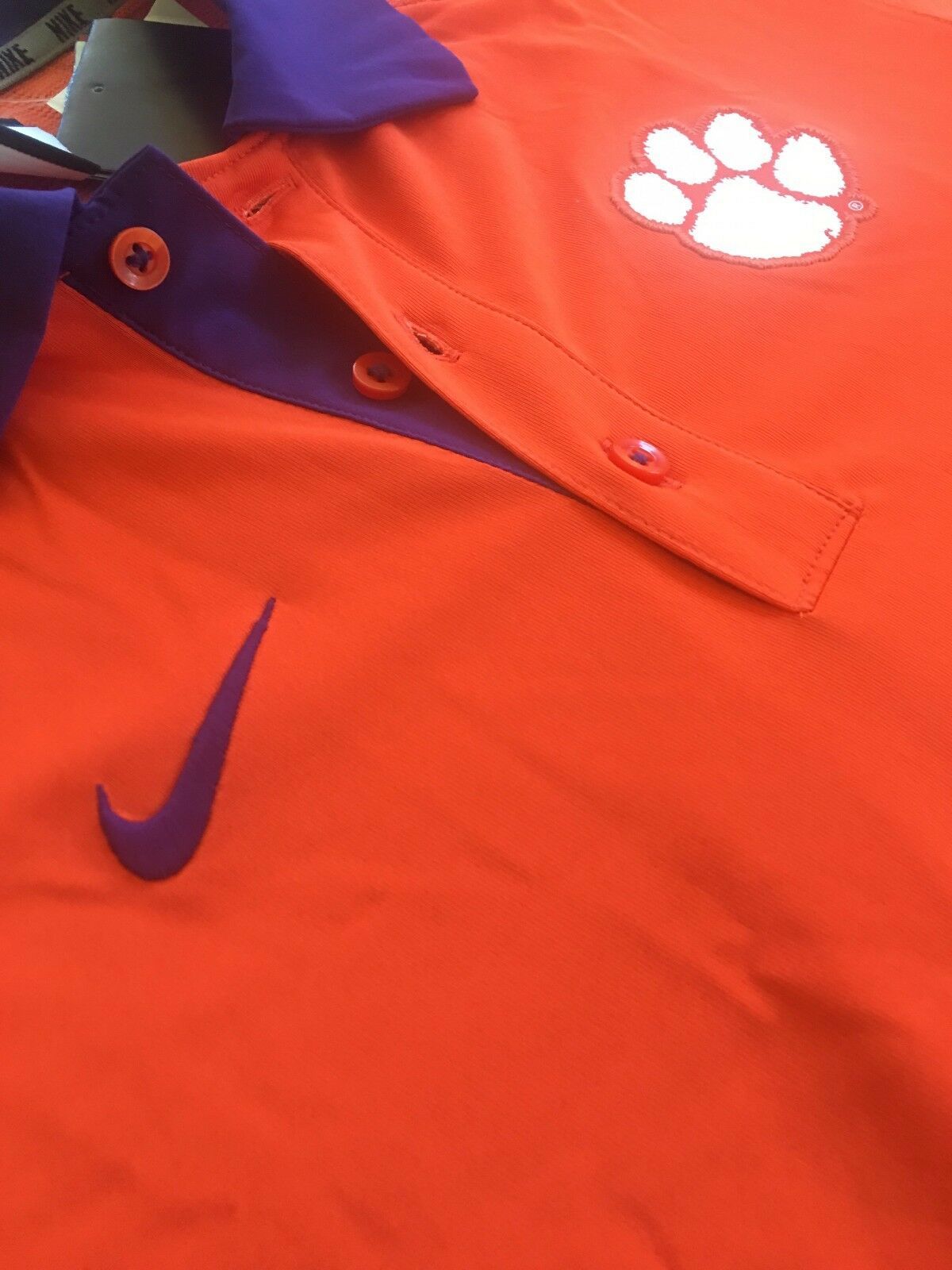 clemson dri fit polo