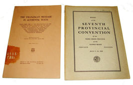 2 1935 FRANCISCAN MESSAGE 3rd Order 7th Provincial Convention St Louis C... - $19.99