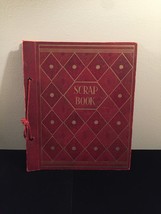 Vintage 50s rope bound scrapbook covers with some blank pages inside
