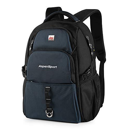 ASPENSPORT Lightweight Laptop Backpack Fit 17 Inch Computer Durable