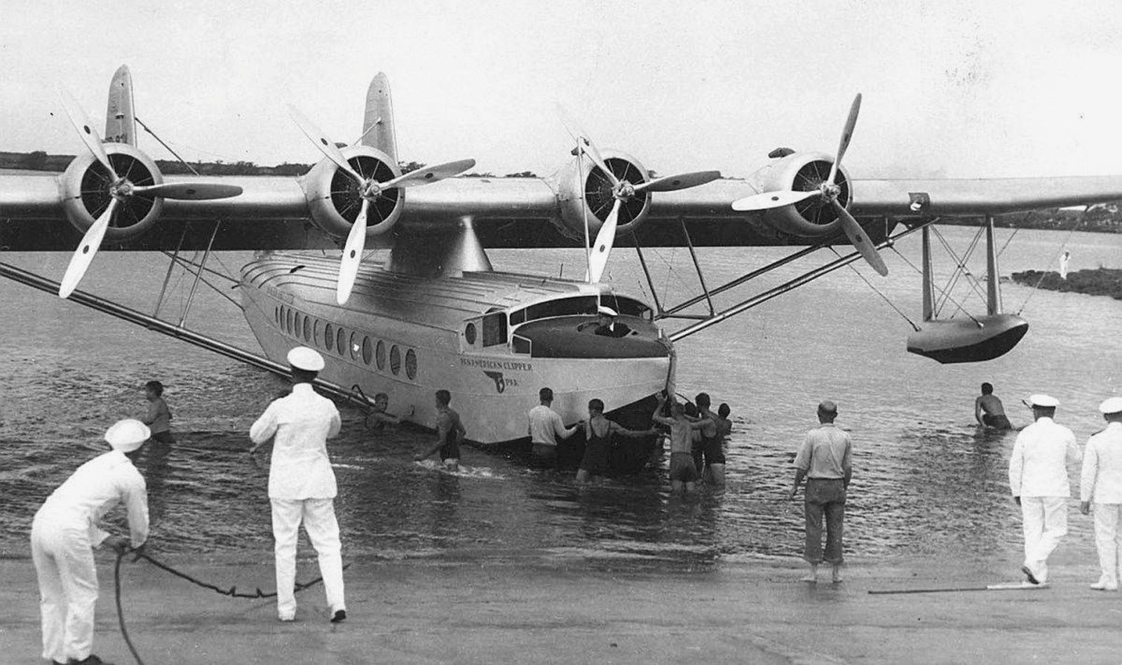 3 Pan Am Clippers Boeing 314 Photo Airplane Flying Boat 1930s Samoa 1930s