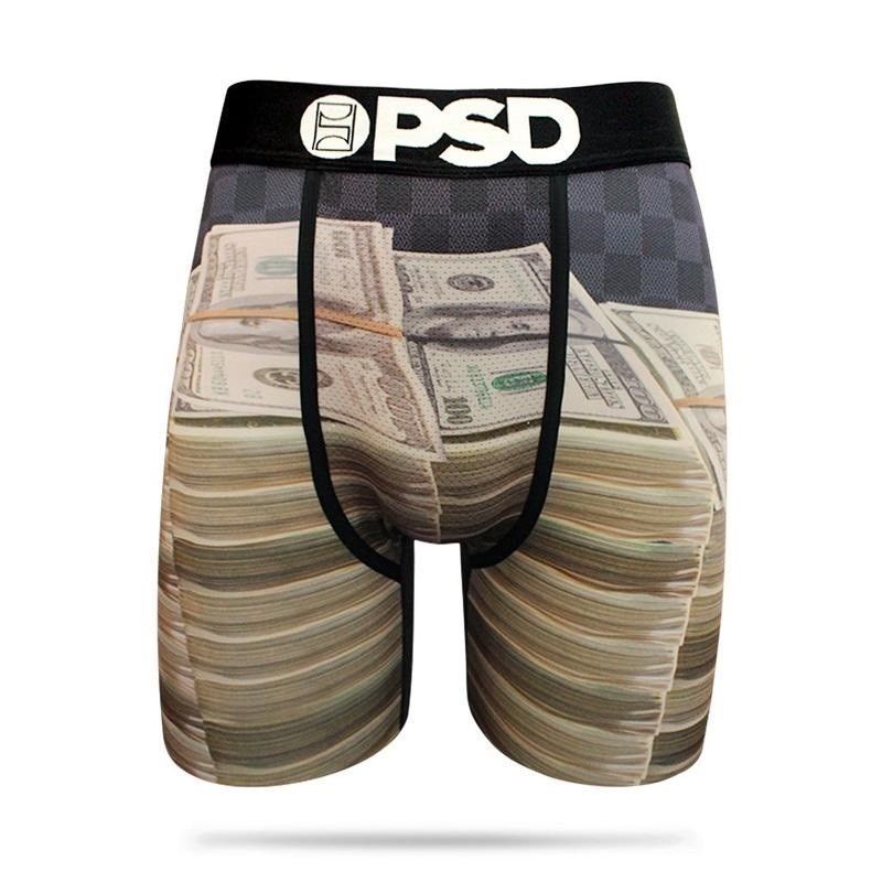 PSD Stacks and stacks Money Cash Checkered Urban Boxer Briefs Underwear ...