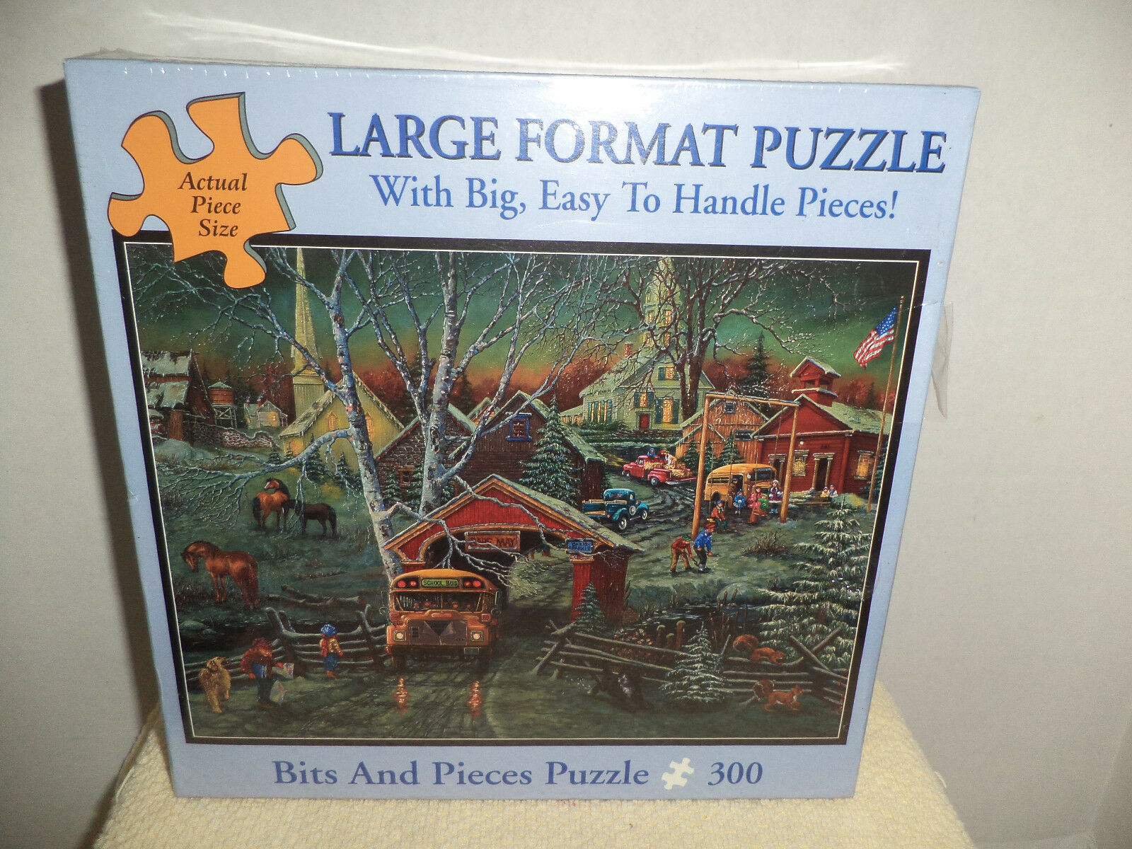 New 300 Piece Jim Hansel Art Puzzle "As Night Falls" Large Format 18"x24" 