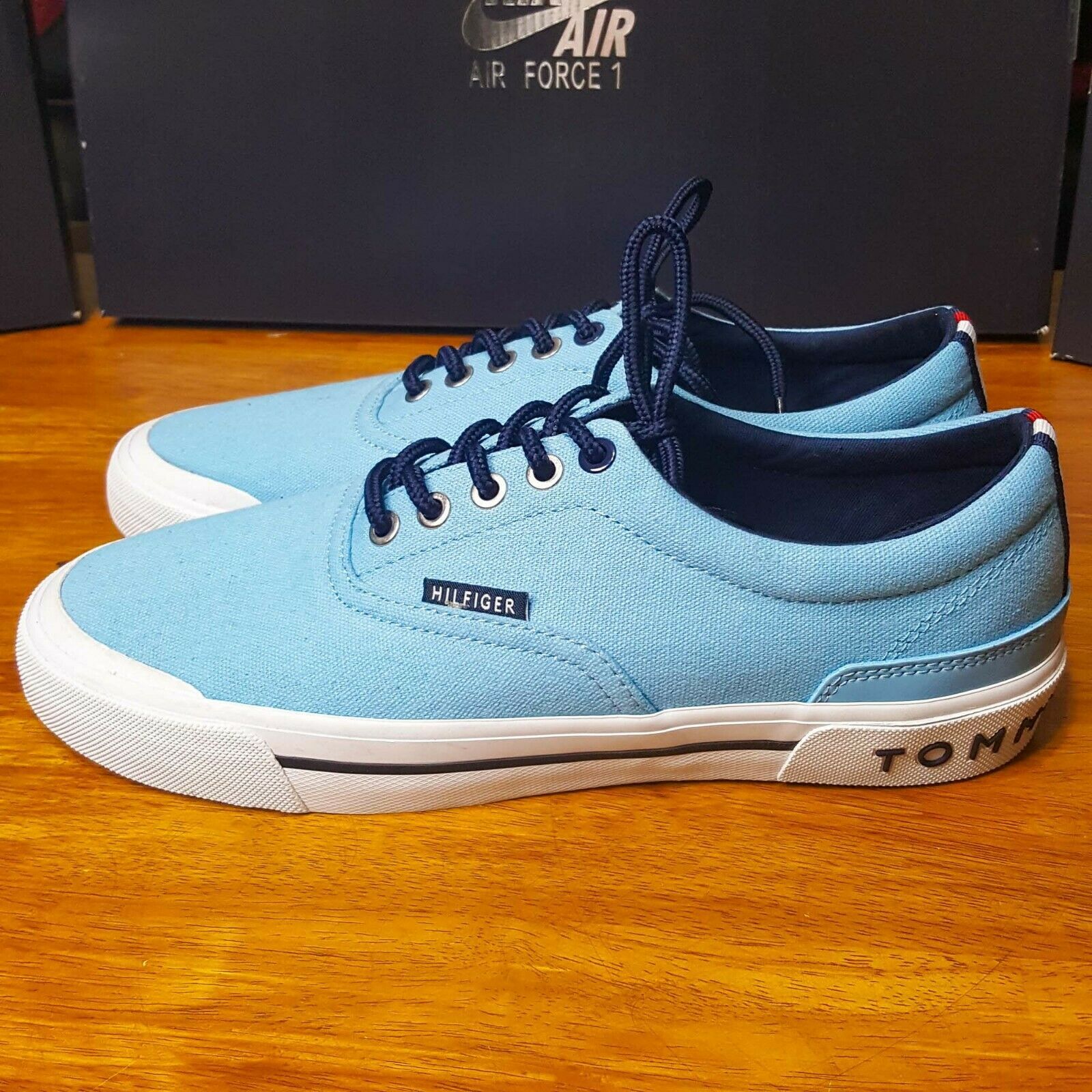 Tommy Hilfiger TH Pallet Light Blue Casual Canvas Sneaker