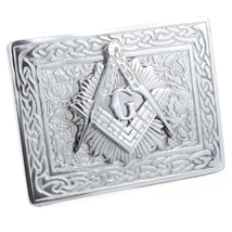 Celtic Masonic Pewter Belt Buckle - KB001 - $67.34