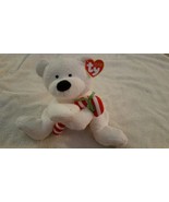 Ty pluffies pluffie Candy cane the Christmas bear FREE SHIPPING - $19.75