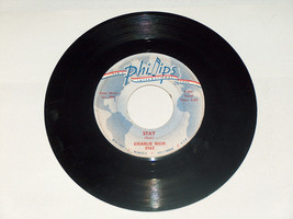 CHARLIE RICH 45 Rpm "On My Knees" "Stay" 7" 1960 Philips 2562 Records VG - Records