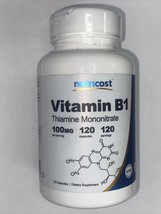 Nutricost Vitamin B1 Thiamine Mononitrate 100 mg Diet Supplement - 120 Capsules - $12.99