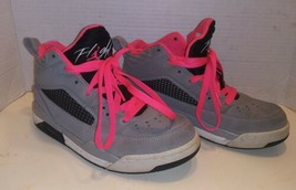 Nike Jordan Flight GG 5Y Basketball Sneakers 684895-016 PINK GRAY EUC - $29.69