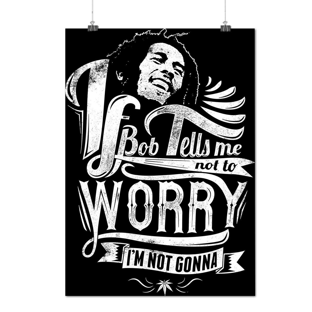 bob marley blacklight posters