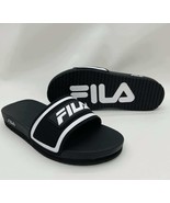 Men’s Fila Black | White Flip Flops - $65.00