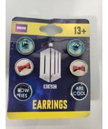 NEW BBC DOCTOR DR WHO Tardis Bow Ties Are Cool Metal Post Earrings 3 Pai... - $9.99