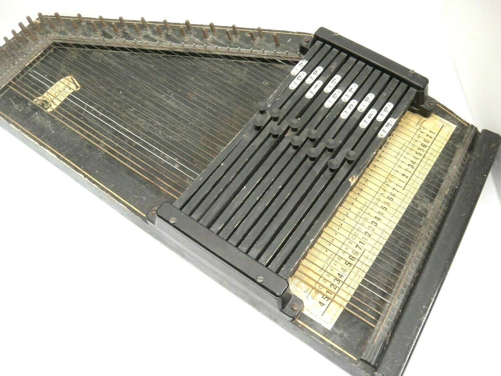 Primary image for Oscar Schmidt Vintage Autoharp 12 Chords 34 Strings Black Wood As Is
