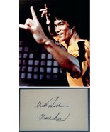 BRUCE LEE SIGNED PAGE &amp; PHOTO - Enter The Dragon - Green Hornet - w/COA - $5,800.00