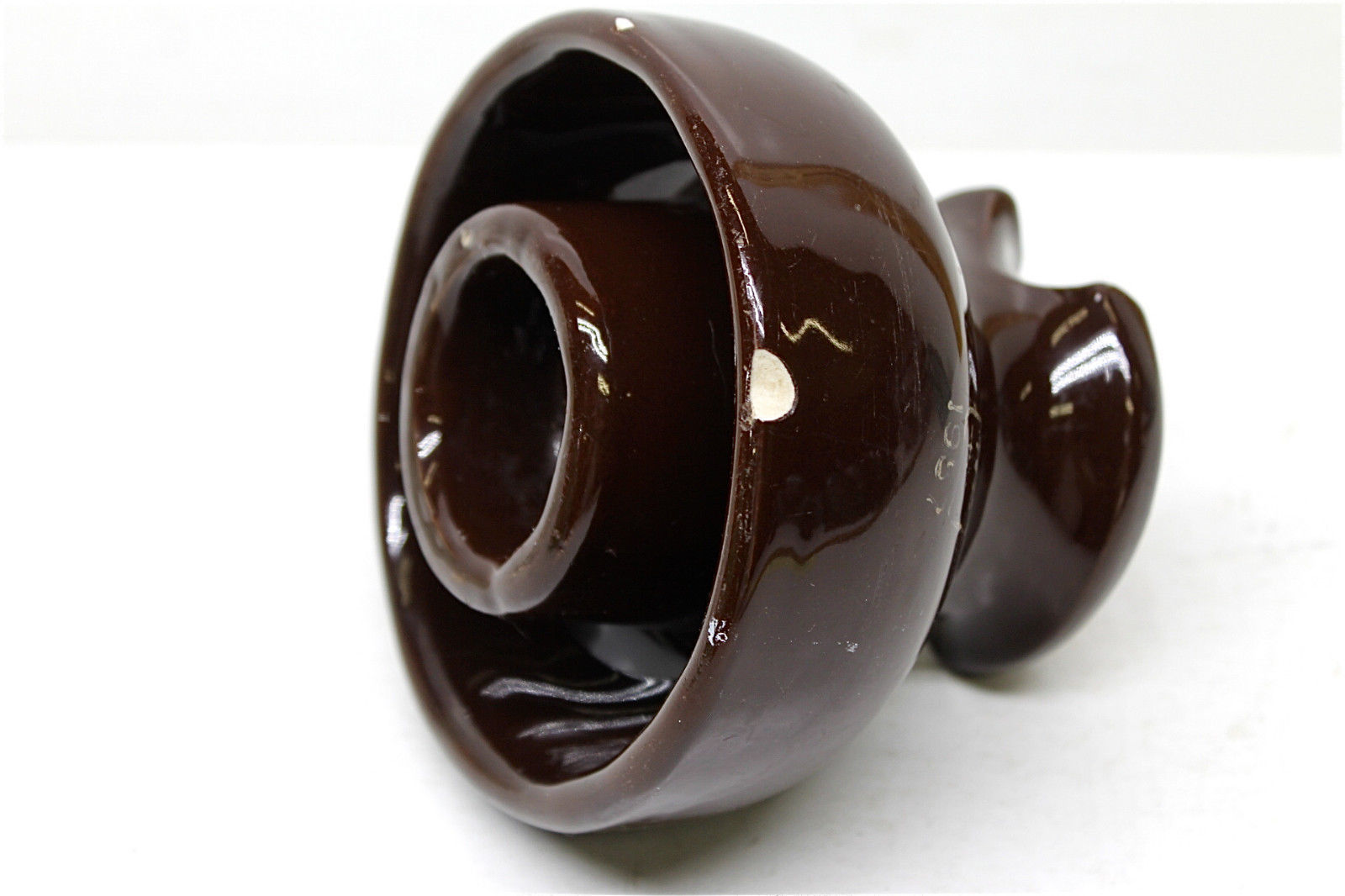 3 Antique Railroad Electric Insulators AM Tel & Tel Co. + PP Inc 1957