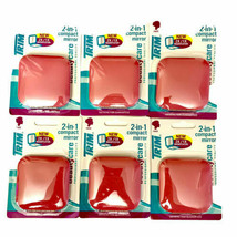 6-Pack TRIM 2-in-1 Pink Compact Mirror 2x/1x Magnification - $39.66