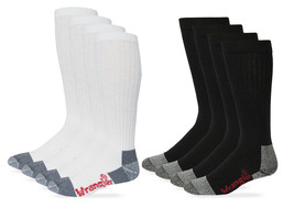 Wrangler Riggs Workwear Mens Tall 80% Cotton Cushion Over the Calf Boot Socks 4P - $18.99