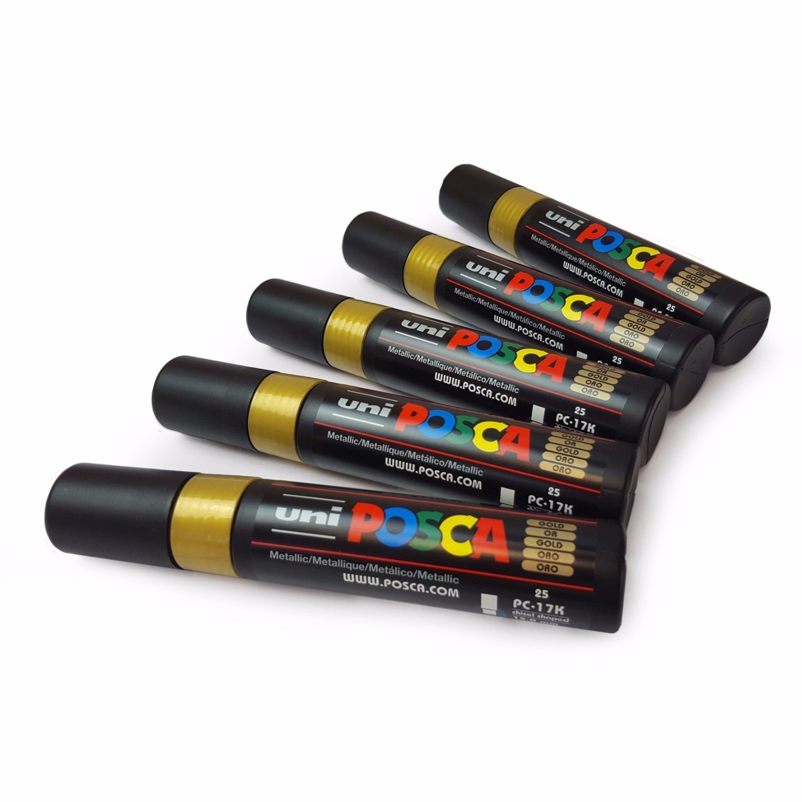 Uni Posca PC17K Extra Broad Chisel Tip Paint Marker Art Pens Pack Of