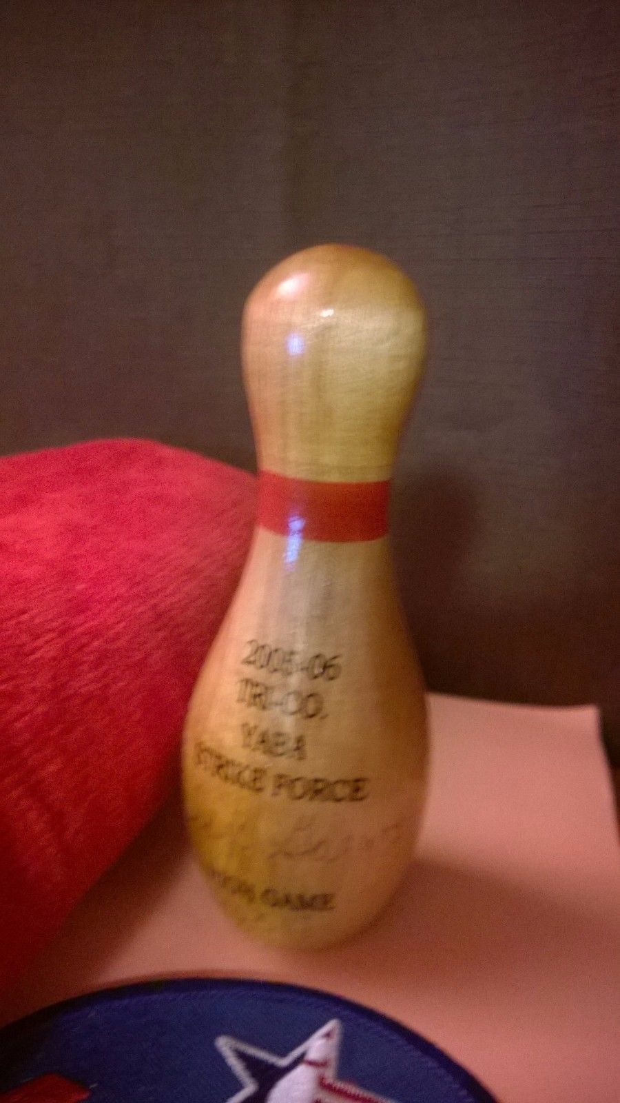 USBC Youth 140 Game Bowling Hand Towel, Bowling Pin & Patch Other