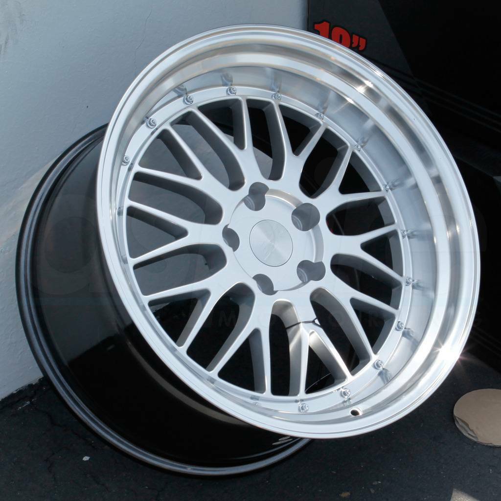 one-19x10-5-esr-sr05-sr5-5x112-22-hyper-silver-wheels-rims-wheels