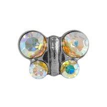 Studex Sensitive AB Crystal Butterfly Stainless Steel Stud Earrings - $8.69