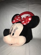 Disney Minnie Mouse Plush Handbag Purse Handle Stuffed Toy 8” Zips EUC - $14.99