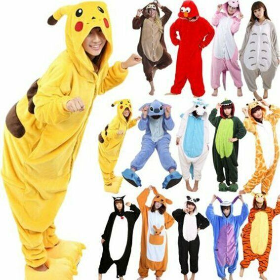 Hot-sale Adult Kids Unisex Pajamas Kigurumi Animal One-piece Cosplay Costume S M