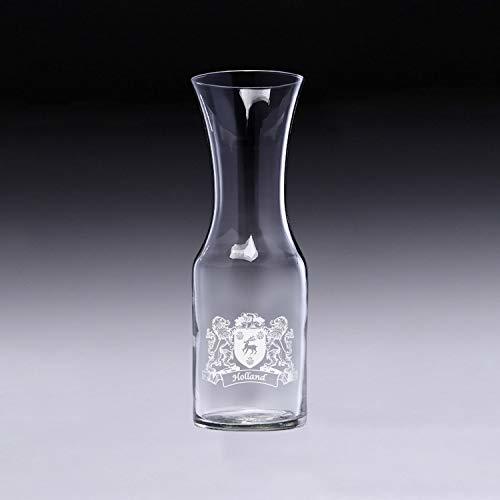 Holland Irish Coat of Arms Wine Decanter (Sand Etched)