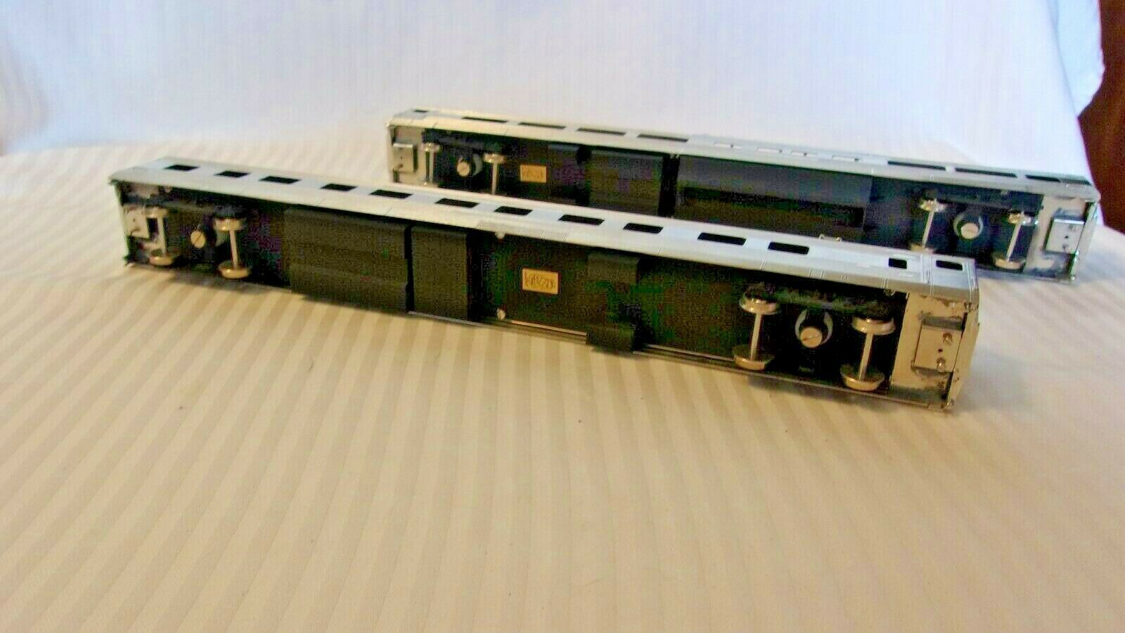 HO Scale Brass Burlington Zephyr Dome Coach & Pullman Set BNOS Nickel