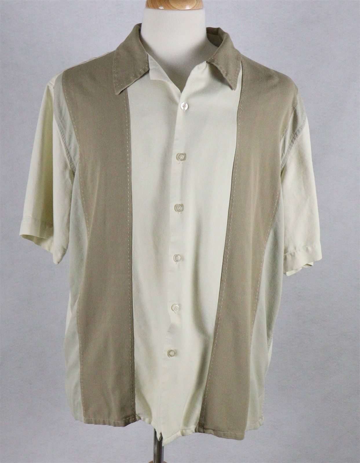 Island Republic Mens Hawaiian Bowling Silk Blend Shirt Size XL - Casual ...