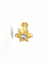 Women Natural Diamond Gold Hallmark Nose Piercing Pin Jewelry- Customize Rose, Y - $197.01