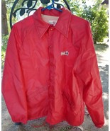 Men&#39;s Medium 40-42 King Louie Jacket Case IH Red vintage Nylon Polyester - $65.44