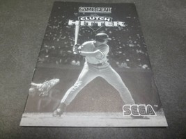 Clutch Hitter (Sega Game Gear, 1991) Manual - $4.99