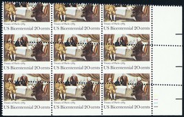 2052, MNH 20¢ Misperforated Freak Error Plate Block of 9 Stamps - Stuart Katz - $125.00
