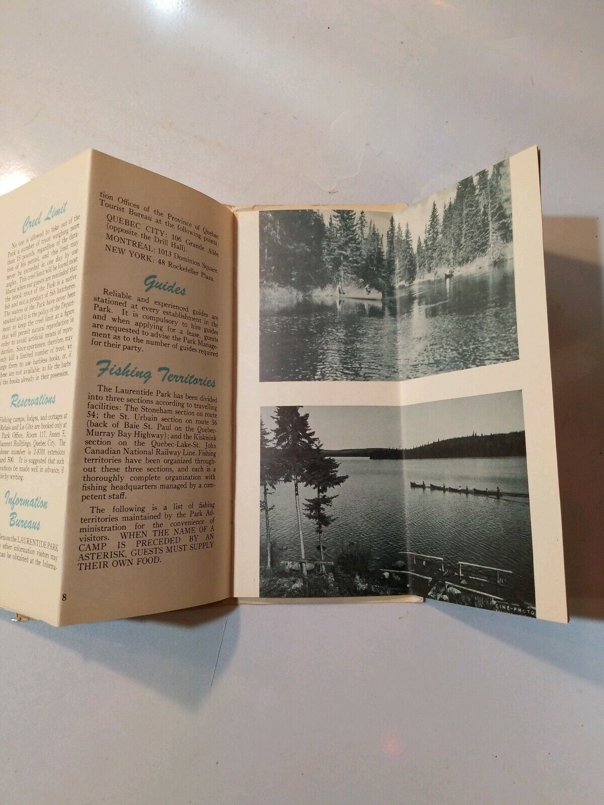 1947 Laurentide Park QUEBEC CANADA Vintage BOOKLET WITH MAP, PHOTOS