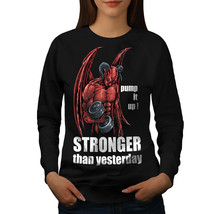 Gym Devil Satan Horror Jumper  Women Sweatshirt - $18.99
