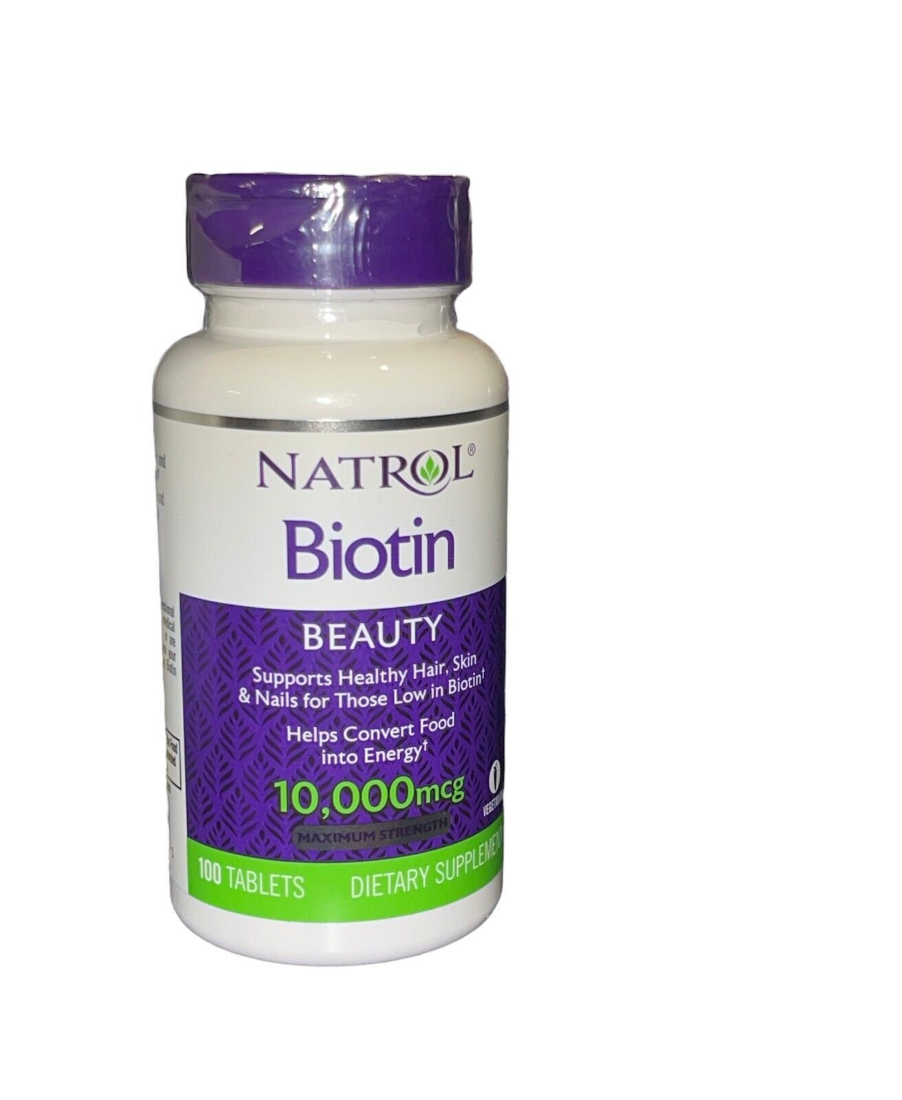 Primary image for Natrol Biotin 10,000 mcg Maximum Strength Tablet  Hair - 100 Count Exp 01/24