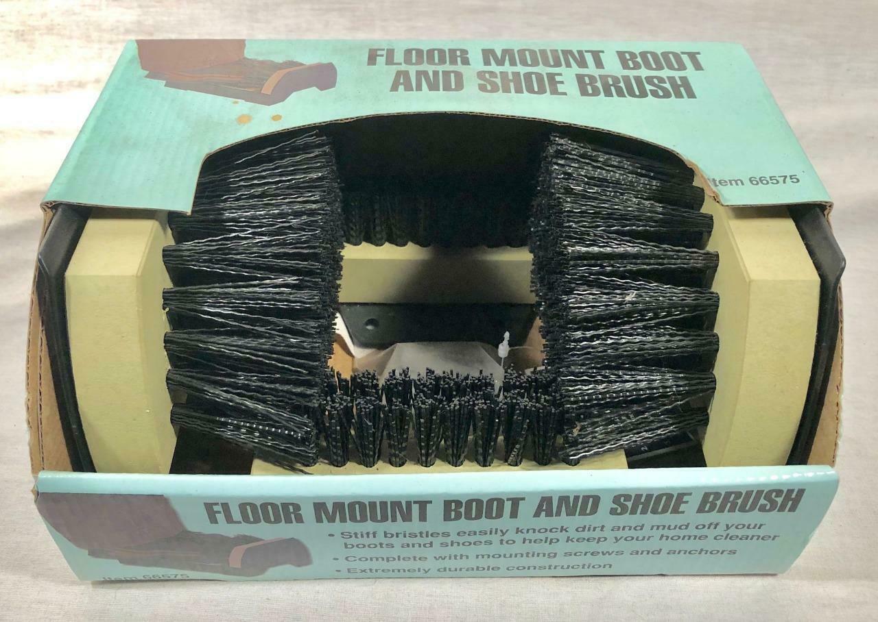 NEW HARBOR FREIGHT FLOOR MOUNT BOOT & SHOE BRUSH 9"L X 6" W X 4 7/16" H
