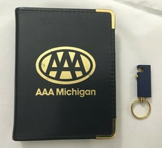 Vintage AAA Michigan Card Holder W/ 2 New Decks Of Cards &amp; Key Chain - $29.99