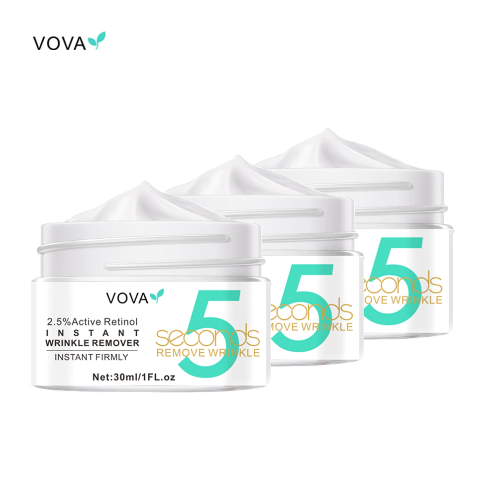 VOVA 5 Seconds Wrinkle Remover Retinol Cream Fast-acting Collagen - 3 PACK