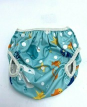 Alva Baby Cloth Diaper Cover OS Snap Sealife Nautical Whale Starfish Oce... - $7.99
